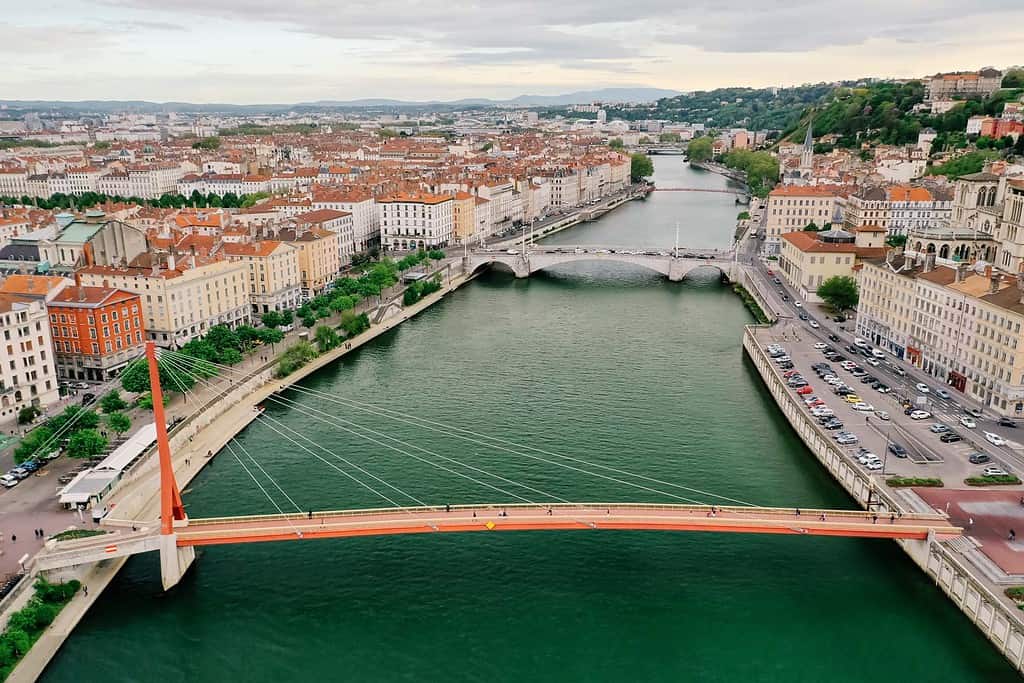 Photo fo the CIty of Lyon within the Rhone Wine Region