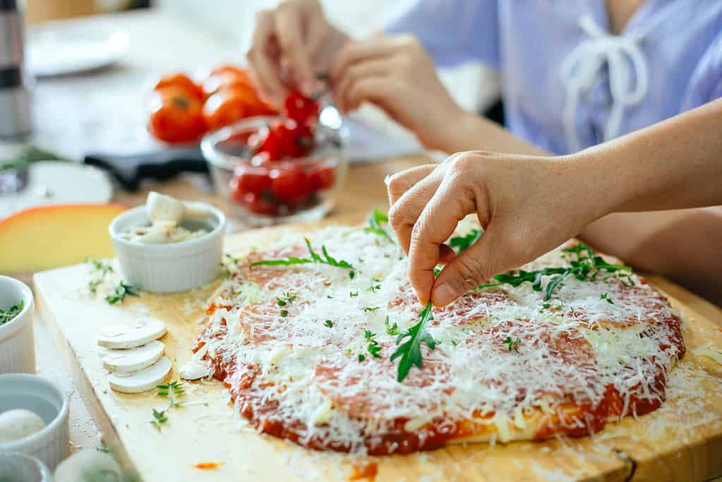 umami - parmesan on pizza