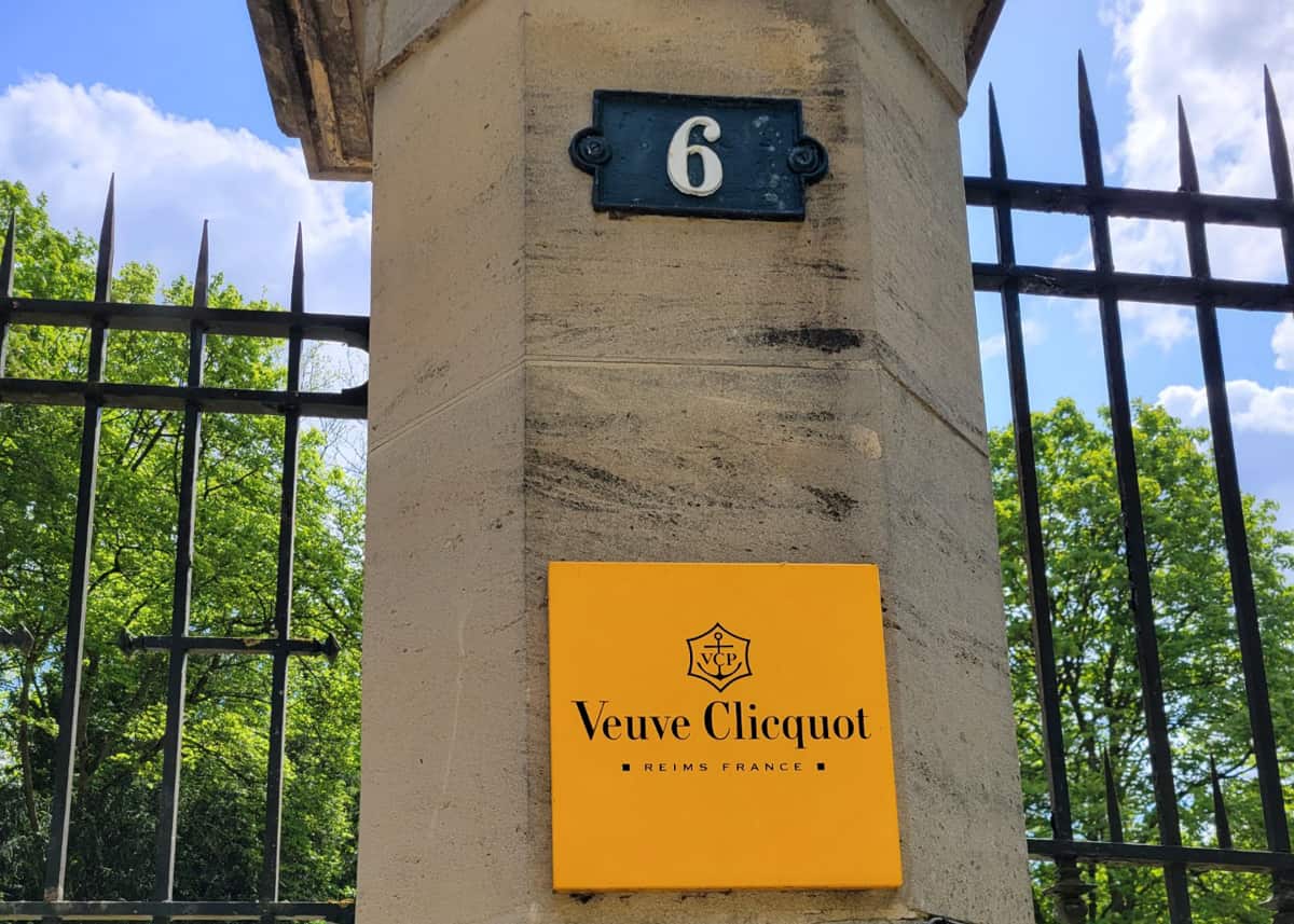Veuve – Carlas Photo Snapshot outside the gates to the Veuve Cliquot vineyard taken Summer 2023.