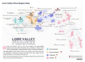map of the sub-wine-regions of the Loire