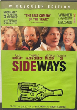 Green DVD cover for the movie Sideways