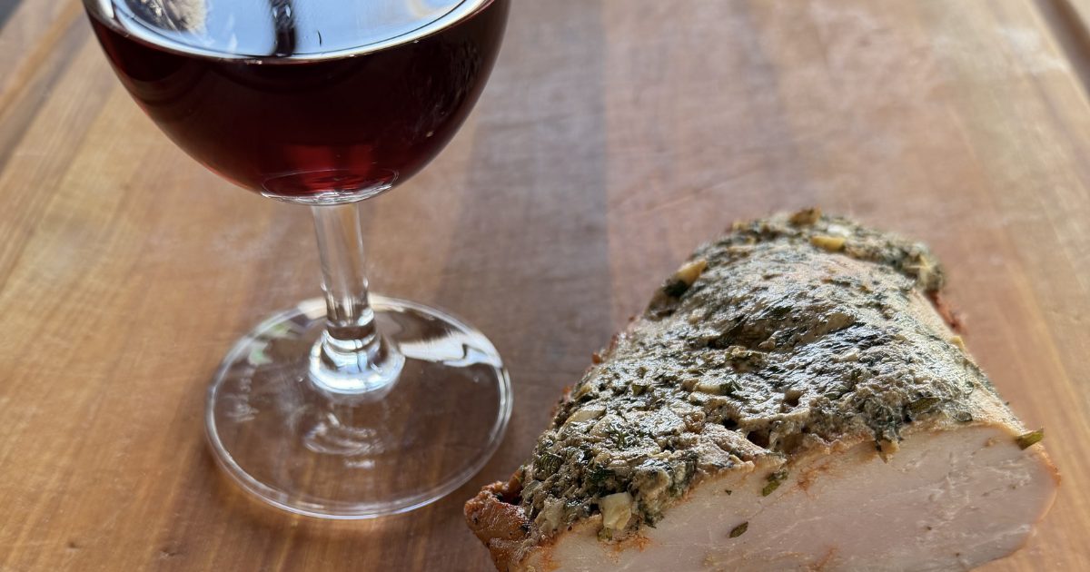 Herbed Pork + Cab Franc