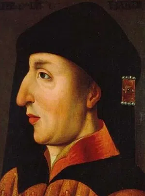 Profile of Phillip II from a painting