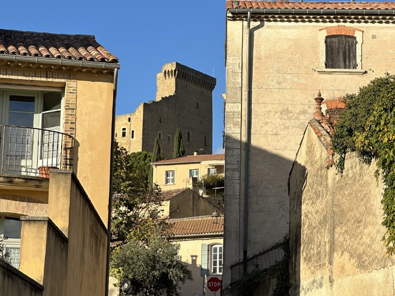 View of Papal summer Castle from the streets of the CdP village
